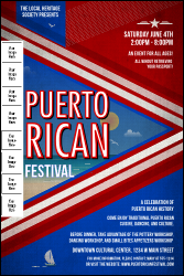 Puerto Rico Flag Logo Poster