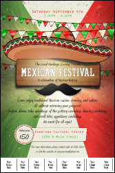 Mexican Fiesta Logo Poster