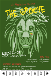 Reggae Lion Logo Poster