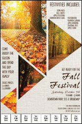 Fall Geometric Image Poster