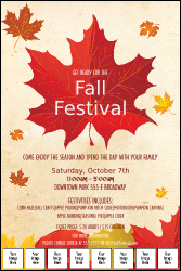 Fall Leaves Image Poster