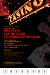 Casino Night Poster with Image Upload