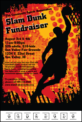 Basketball Dunk Poster