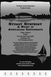 Sydney Poster (Black and White)