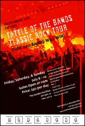 Rock Concert Red Poster