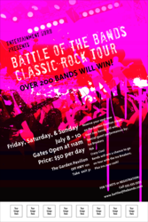 Rock Concert Pink Poster