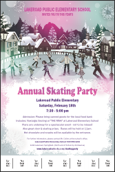 Skating Party Logo Poster