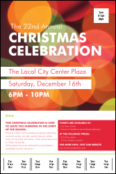 Holiday Lights Logo Poster