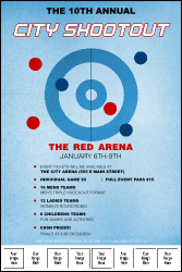 Curling Logo Poster