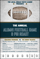 American Football Blue Logo Poster