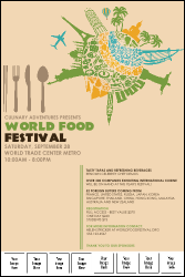 Food Festival Logo Poster