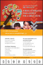 Fundraiser for Education Logo Poster