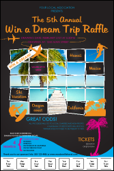 Win a Vacation Logo Poster