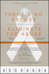 White Ribbon Logo Poster