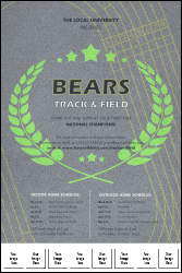 Track and Field Logo Poster