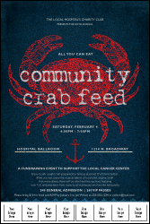 Crab Dinner Logo Poster