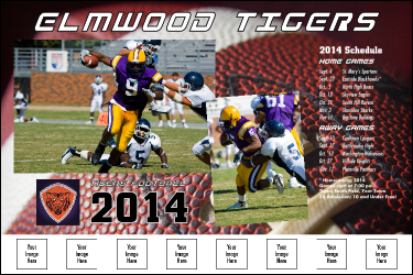 American Football Schedule Logo Poster