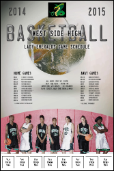 Basketball Schedule Logo Poster