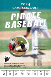 Baseball Schedule Logo Poster
