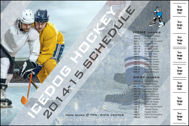 Ice Hockey Schedule Logo Poster