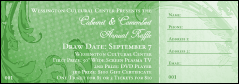 Year Classic Green Raffle Ticket