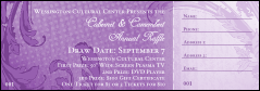 Year Classic Purple Raffle Ticket