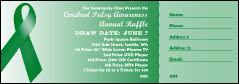 Green Ribbon Raffle Ticket
