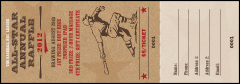 All-Star Retro Baseball Raffle Ticket