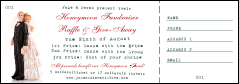Vintage Bride and Groom Raffle Ticket