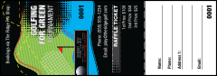 Golf Water Hazard Raffle Ticket