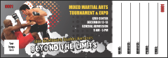 MMA Frontkick Raffle Ticket