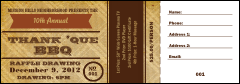 BBQ Vintage Raffle Ticket