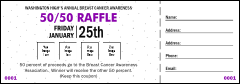 Dots Purple Landscape Raffle Ticket