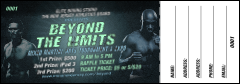 MMA Main Event Blue Raffle Ticket