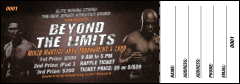 MMA Main Event Brown Raffle Ticket