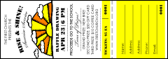Sunrise Retro Raffle Ticket