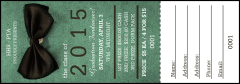 Bow Tie Raffle Ticket