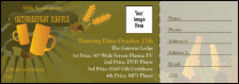 Oktoberfest Green Raffle Ticket