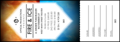 Fire and Ice Raffle Ticket