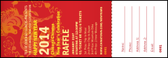 Chinese New Year 2014 Raffle Ticket