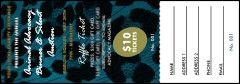 Animal Print Raffle Ticket