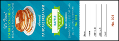 Pancake Stack Raffle Ticket