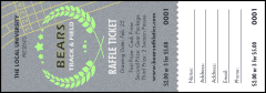 Track and Field Raffle Ticket