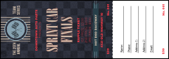 Car Racing Raffle Ticket