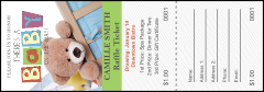 Baby Shower Teddy Raffle Ticket