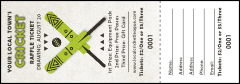 Cricket Raffle Ticket