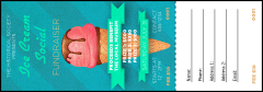 Ice Cream Raffle Ticket