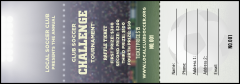 Soccer Stadium Raffle Ticket