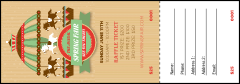 Merry Go Round Raffle Ticket