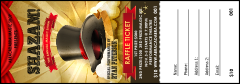 Magic Show Raffle Ticket